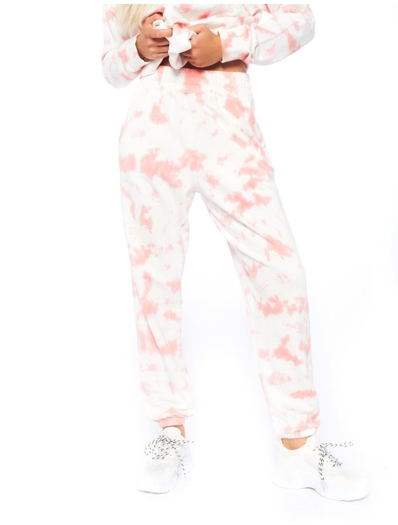 Pink Tie Dye Joggers | Public Desire