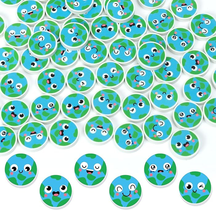 Earth Day Mini Erasers for Kids - 60Pcs Easter Spring Gifts Happy Earth Day Pencil Erasers 3D Puz... | Amazon (US)