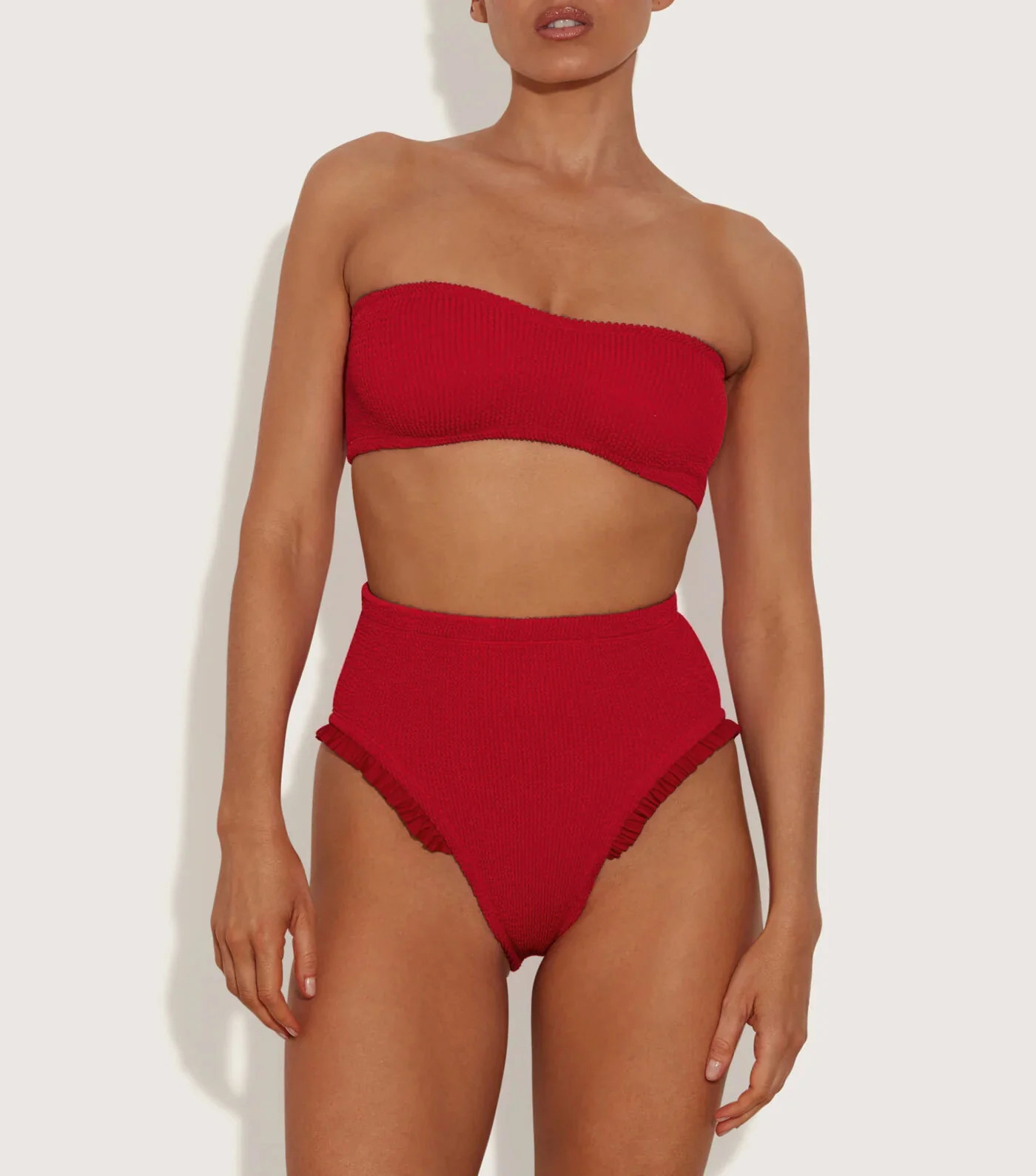 Osiris Frill Bikini Crinkle - Red | HUNZA G