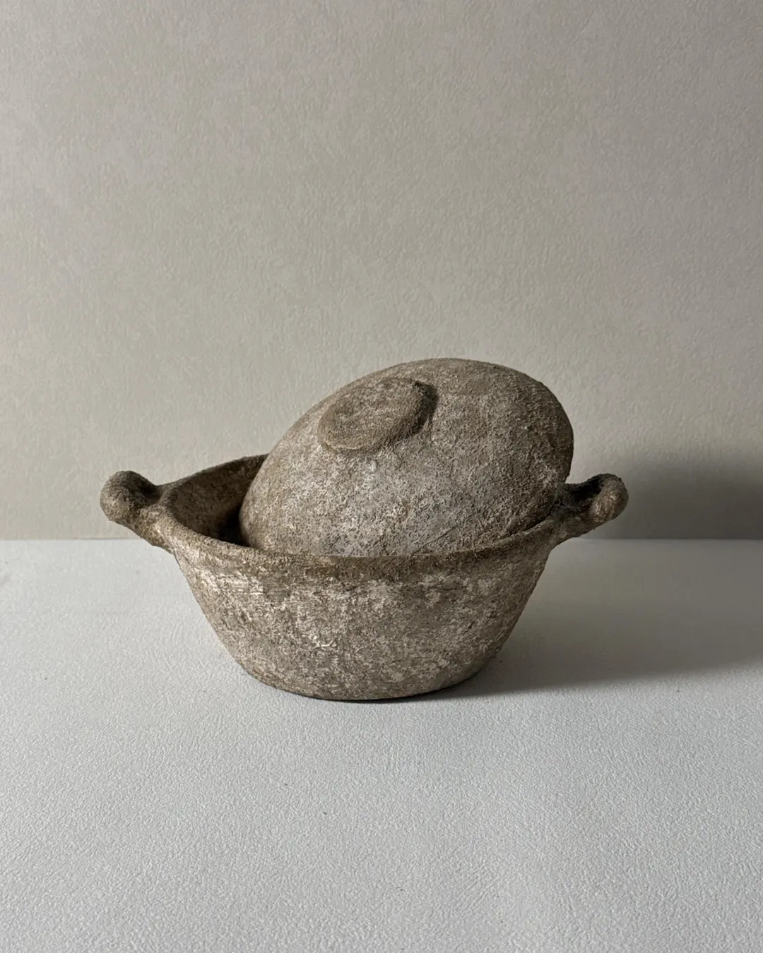 Stone Lidded Bowl | Handmade Organic Wabi Sabi Kitchen Decor - Etsy | Etsy (US)