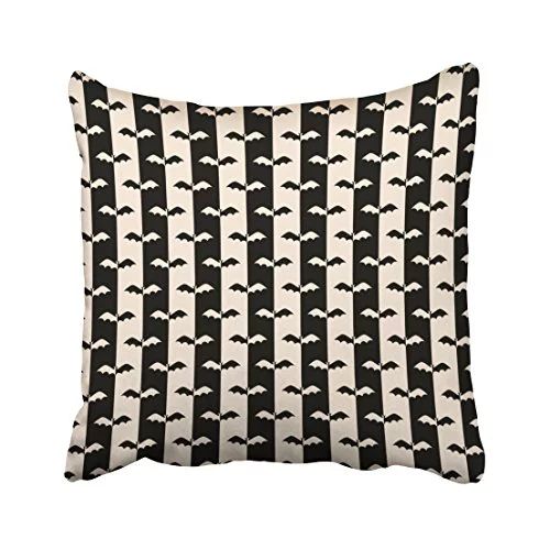 WinHome Halloween Bat Stripes Throw Pillow Covers Cushion Cover Case 18x18 Inches Pillowcases Two... | Walmart (US)