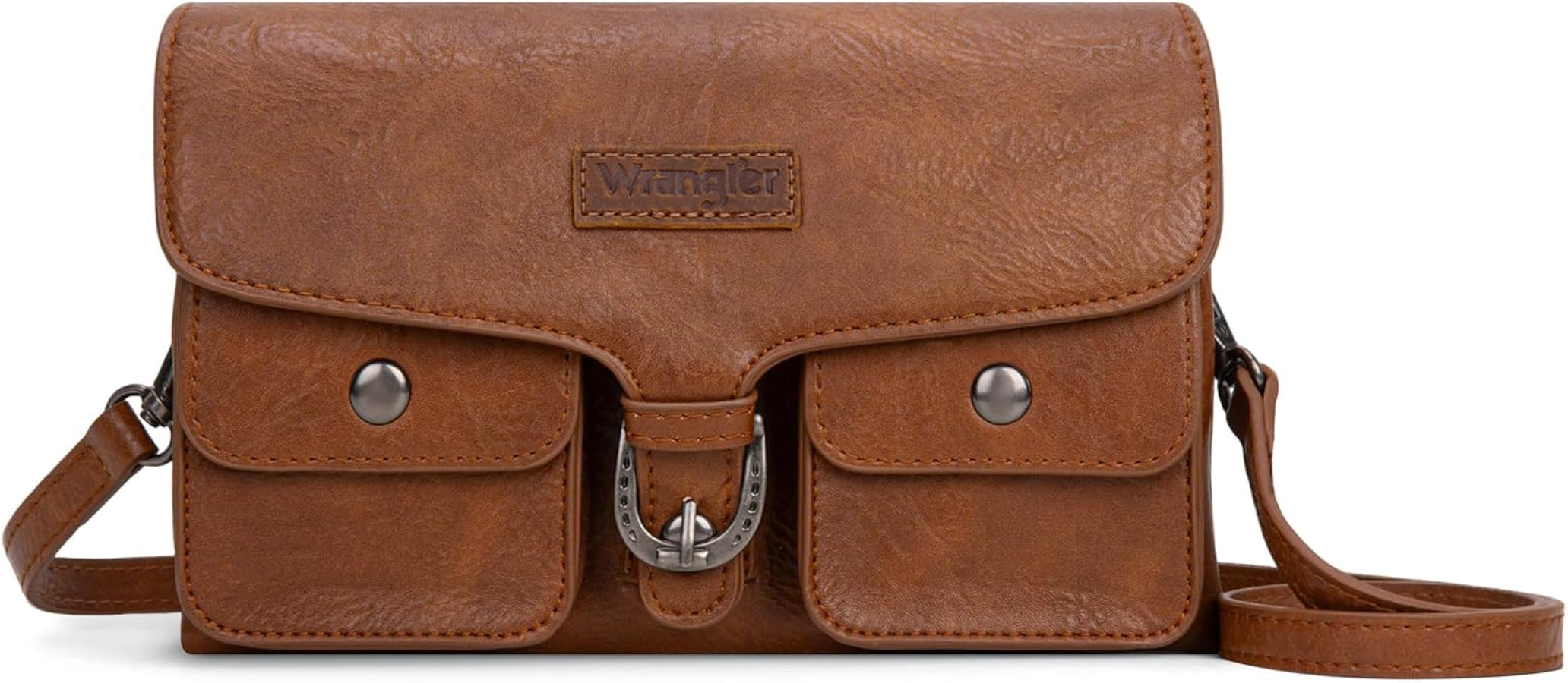 Wrangler Distressed Crossbody Purses for Women Multi-function Card Holder Wallet Small Purse with... | Amazon (US)