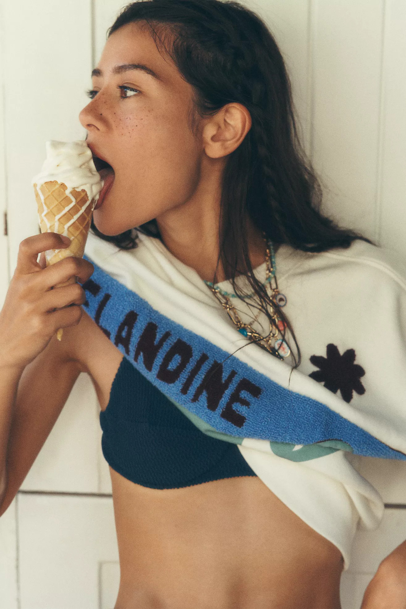 Celandine Surf Camp Tufted Sweatshirt | Anthropologie (US)