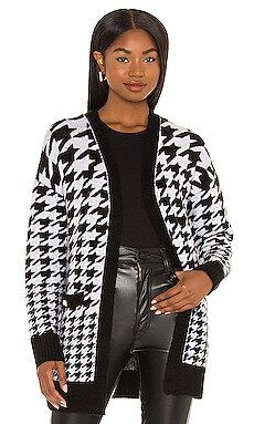 Central Park West Knightley Cardigan in Houndstooth from Revolve.com | Revolve Clothing (Global)