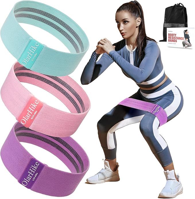 OlarHike Resistance Bands Set for Women Butt and Legs, Exercise Workout Elastic Bands for Booty, ... | Amazon (US)