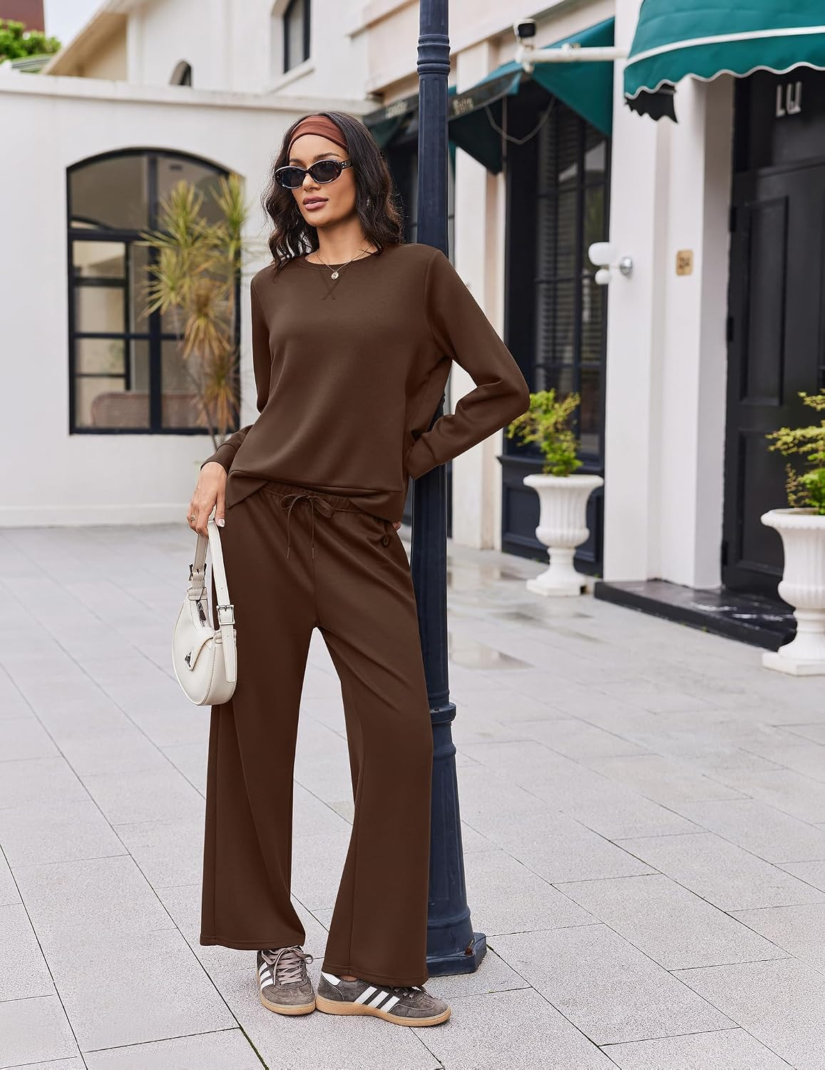 Ekouaer 2 Piece Sets for Women Fall Lounge Sets Outfits Matching Clothing | Amazon (US)