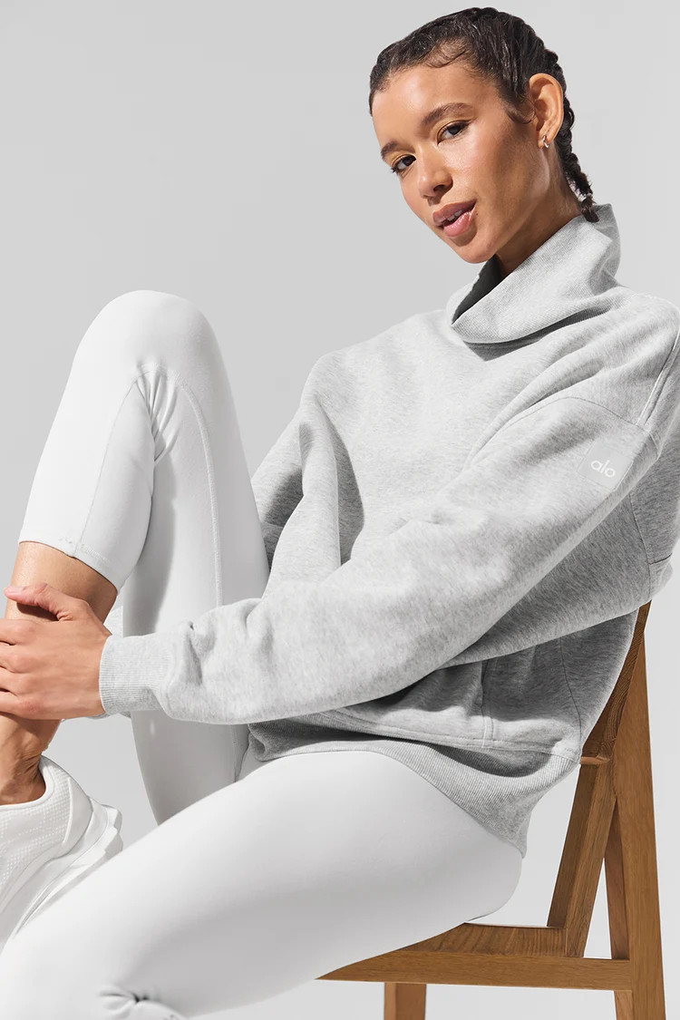 Hazy Mock Neck Pullover | Alo Yoga
