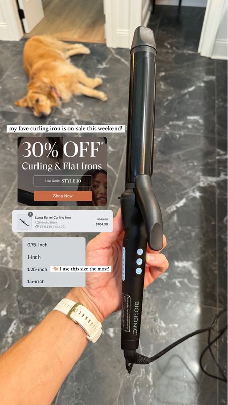 My fave long barrel curling iron I’ve used for years is on sale today! 30% off w/ code STYLE30🌿✨I use the 1.25” the most! 

Bio ionic / hair products / Holley Gabrielle 

#LTKBeauty #LTKSaleAlert #LTKSummerSales