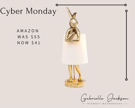 Cyber Monday Sale: Gold lamp, nursery lamp, bunny lamp  

#LTKCyberweek #LTKGiftGuide #LTKhome