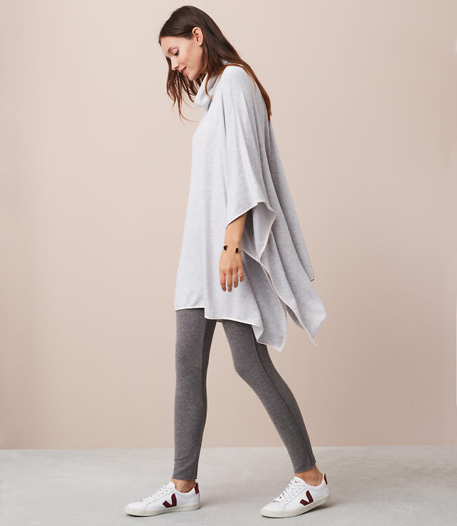 Lou & Grey Signaturesoft Tipped Poncho | LOFT