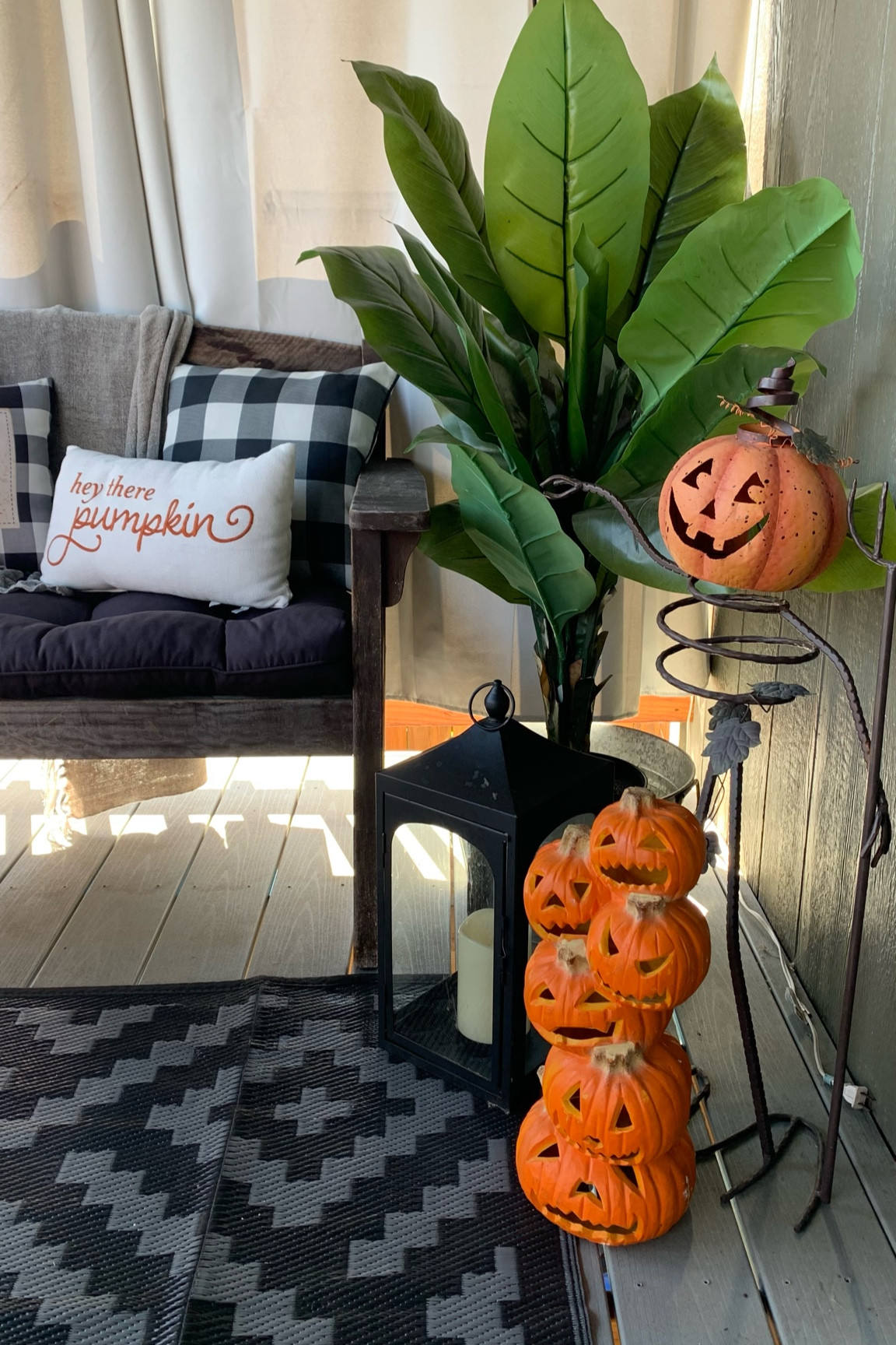 Fall porch. Fall patio. Farmhouse decor. Pumpkin topiary. Fall lanterns. Fall pillows. Porch plants. Porch decor ideas. Farmhouse porch. #porchlanterns #falldecor #fallhome #fallporch #porchdecor

#LTKHoliday #LTKSeasonal #LTKHalloween