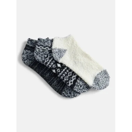 Joyspun Women s Double Layer Low Cut Lounge Socks  3 Pack  Shoe Sizes 4-10 | Walmart (US)