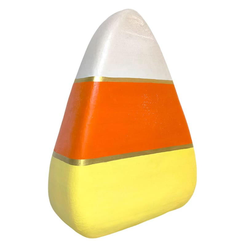 Tricky Treats Paper Mache Candy Corn Decor, 24" | At Home
