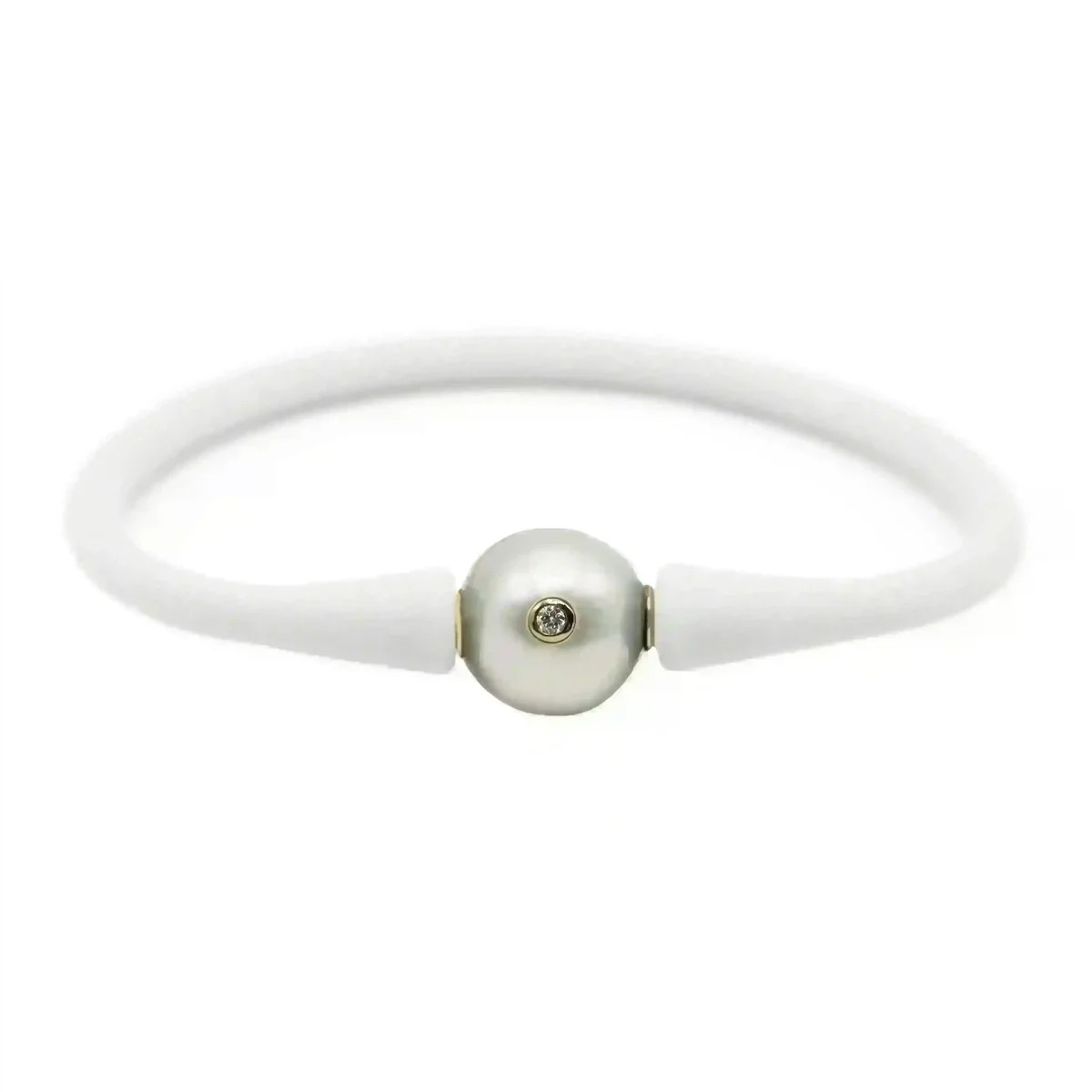 3 Diamond Freshwater Pearl Bracelet | Casual Carats LLC