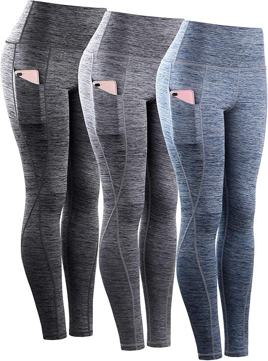 Neleus Women's Yoga Pant Running Leggings with Pocket Tummy Control High Waist | Amazon (US)