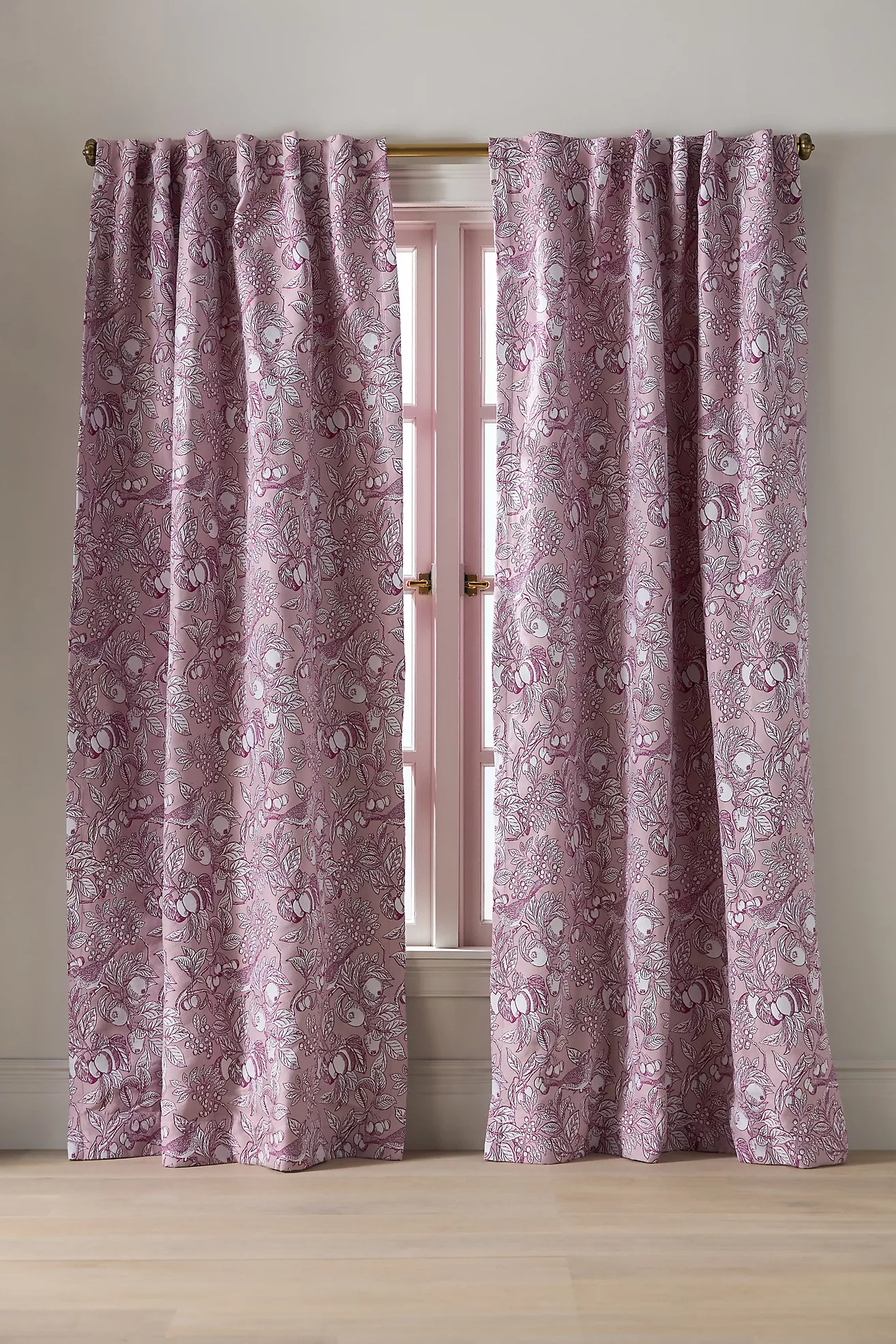 Jacquard Bird Curtain | Anthropologie (US)