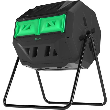 VremiPLXH Tumbling Outdoor Compost Bin – Dual Chamber 360° UV Proof and Rust Proof 42 gal with Secur | Walmart (US)