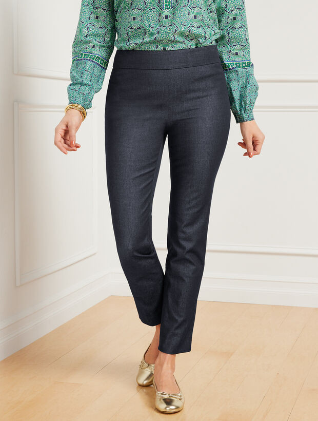 Talbots Chatham Ankle Pants - Faux Denim | Talbots