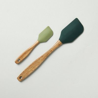 Silicone Spatula Set of 2 Tonal Green - Hearth &#38; Hand&#8482; with Magnolia | Target