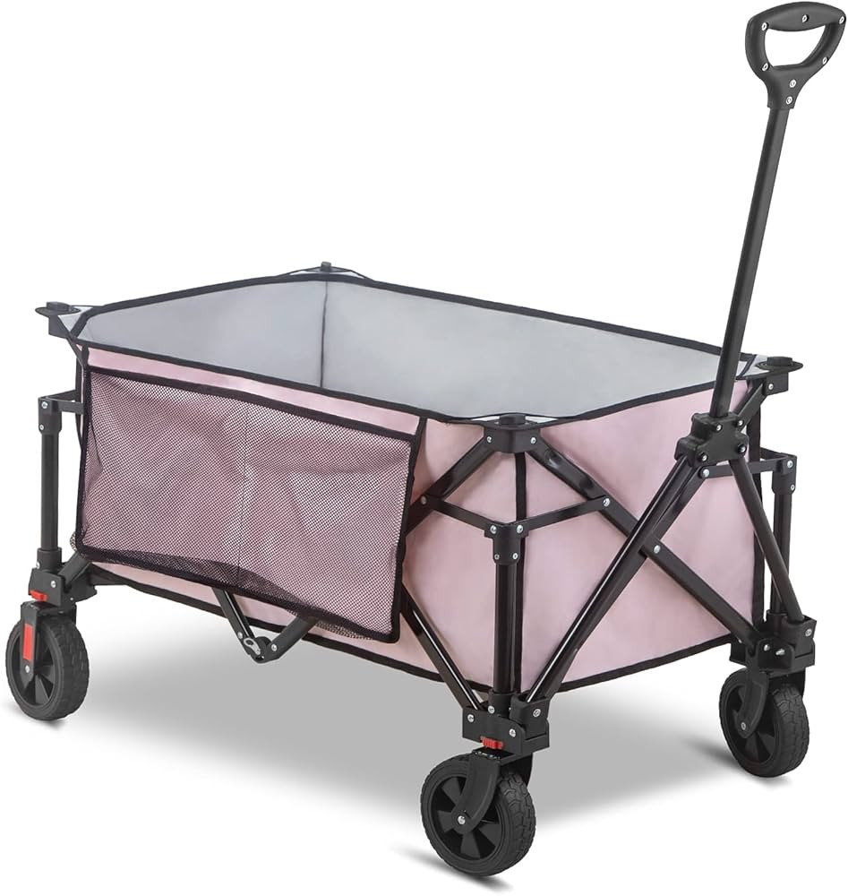 Joyside Folding Collapsible Wagon for Outdoor Utility, 220LBS Weight Capacity Portable All Terrai... | Amazon (US)