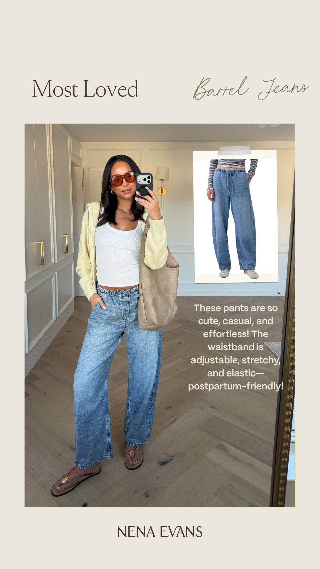 Your favorite last week 🤍 Wearing size S white tank, size L zip up jacket and size M pants 💛 These pants are super comfortable and have an elastic waistband! 

spring fashion, spring style, spring outfit, casual outfit, weekend outfit, errands outfit, mom outfit, postpartum outfit

#LTKmomlife #LTKSeasonal #LTKSaleAlert