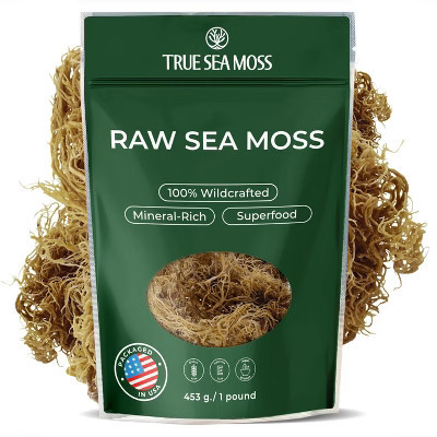 TrueSeaMoss Raw Irish Sea Moss – Wildcrafted Sun-Dried Seaweed for Homemade Gel – 16oz | Target