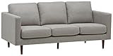 Amazon Brand – Rivet Revolve Modern Upholstered Sofa Couch, 80"W, Grey Weave | Amazon (US)