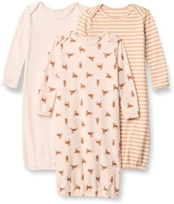 Amazon Essentials Unisex-Baby Long Sleeve Sleeper Cotton Gown | Amazon (US)