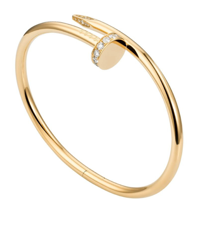 Cartier Yellow Gold And Diamond Juste Un Clou Bracelet | Harrods