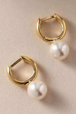 NADRI Pearl Huggie Earrings | Anthropologie (US)