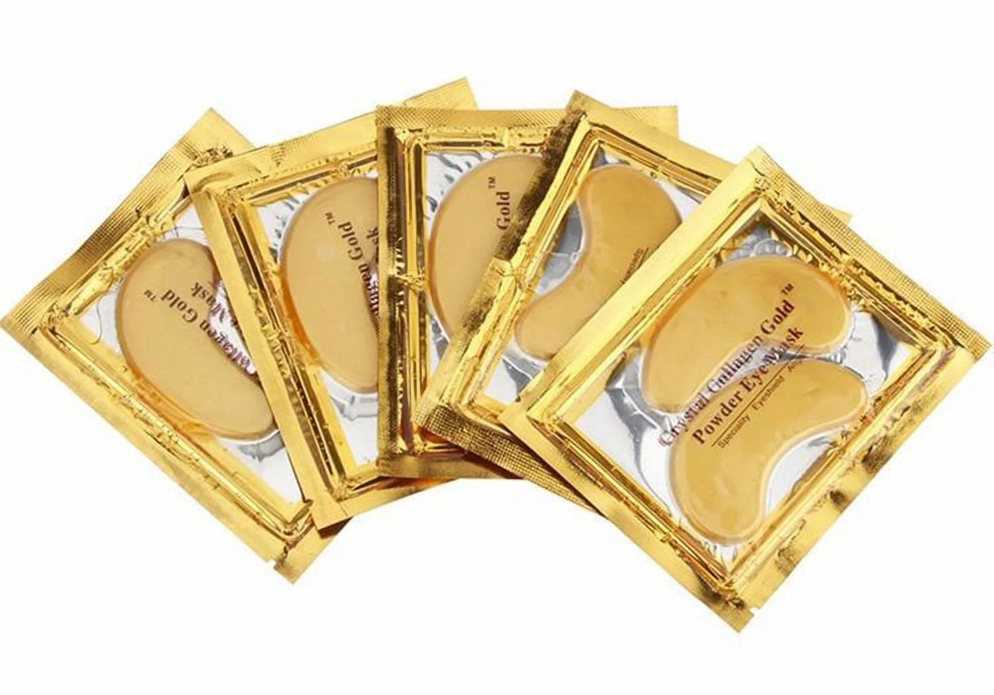 5-2000 Pair Crystal Gold Collagen Powder Eye Mask, Under Eye Dark circle remove VeniCare | Walmart (US)
