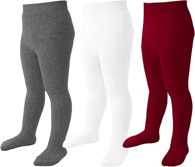 Mini angel Baby Tights Toddler Girl Tights Seamless Cable Knit Leggings Soft Cotton Stockings Pan... | Amazon (US)