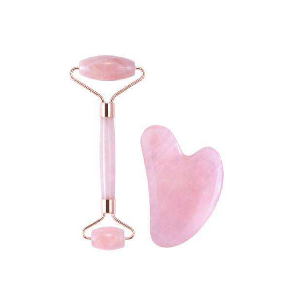 MissLady - Face Roller with Scraping Board Gua Sha Massage Set - 1pc - Pink | Stylevana