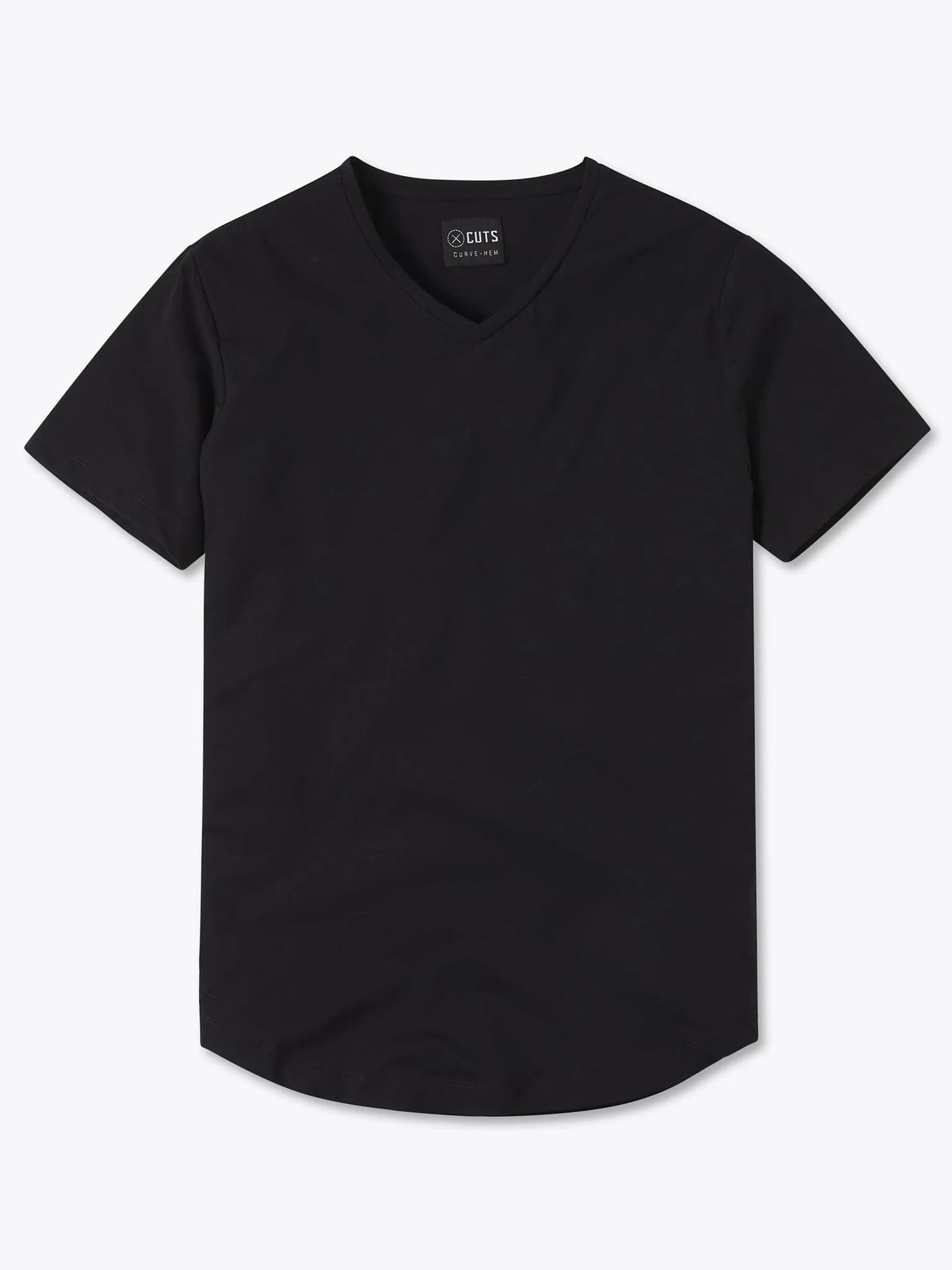 AO V-Neck Curve-Hem Tee | Cuts Clothing Inc.