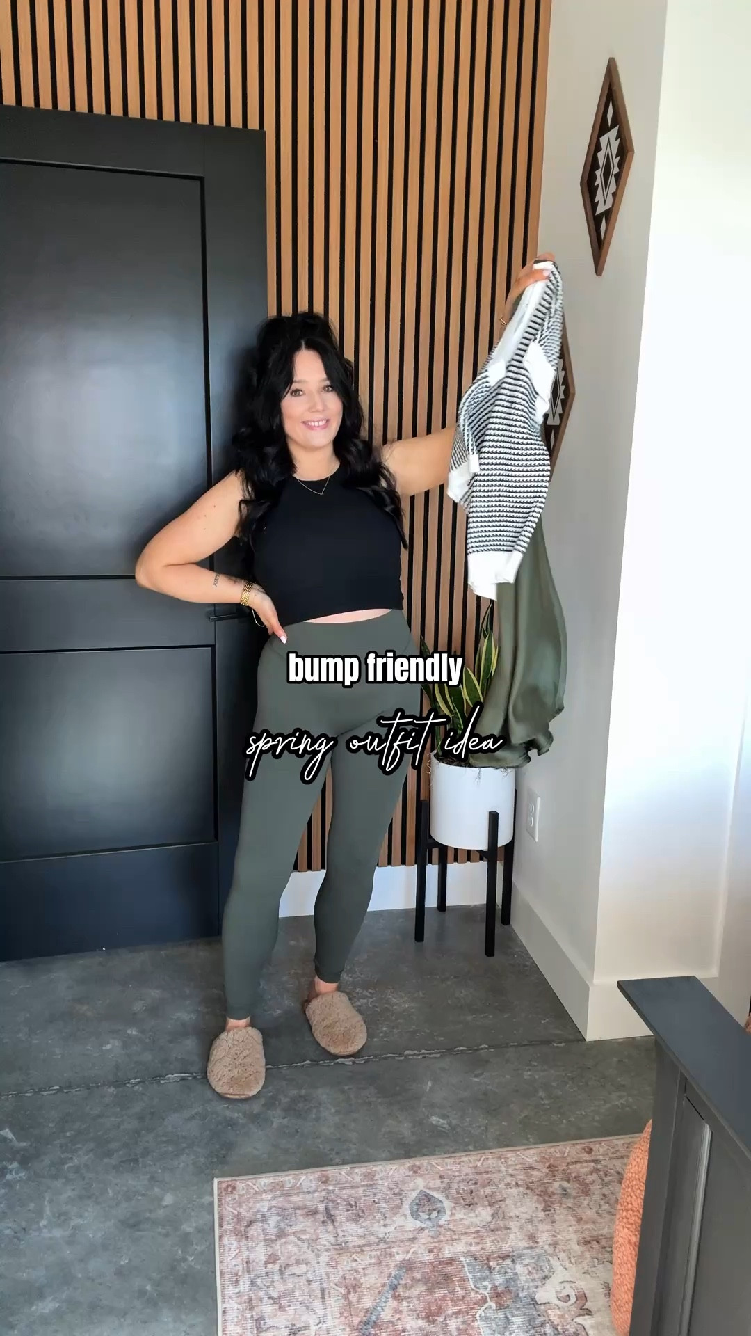 Bump Friendly Spring Outfit Idea 🤍🖤

Top - small (white option)
Bralette - medium
Skirt - small (army green option - currently 28+ weeks pregnant, & while the small does fit, I could've sized up one for more room in the hips!)

These satin skirts are a must have for me. 👏🏼 I have shared them in multiple colors - the quality is so good, I love the length AND they can easily be dressed up or down! They have an elastic waistband which makes them so comfortable (& easy to pull up right over the bump!) I paired it with this black and white knit short sleeve top (perfect piece to transition into spring & does come in other colors!) & finished the look with some cute white ruffle socks, my white leather platform converse & some amazon sunglasses! 



#LTKootd #LTKBump #LTKgrwm