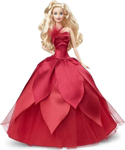 Amazon.com: Barbie Signature 2022 Holiday Doll with Blonde Hair, Collectible Series, Includes Dol... | Amazon (US)