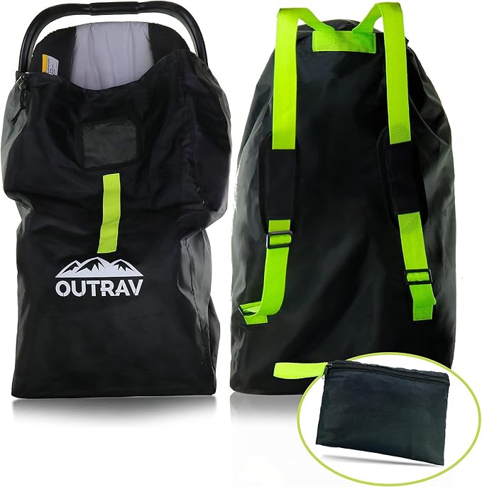 Car Seat Travel Bag with Backpack Straps – Protective Airport Approved Airplane Baggage Gate Ch... | Amazon (US)