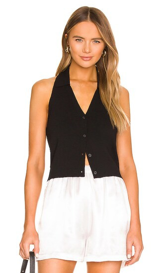 Polo Halter Top in Black | Revolve Clothing (Global)