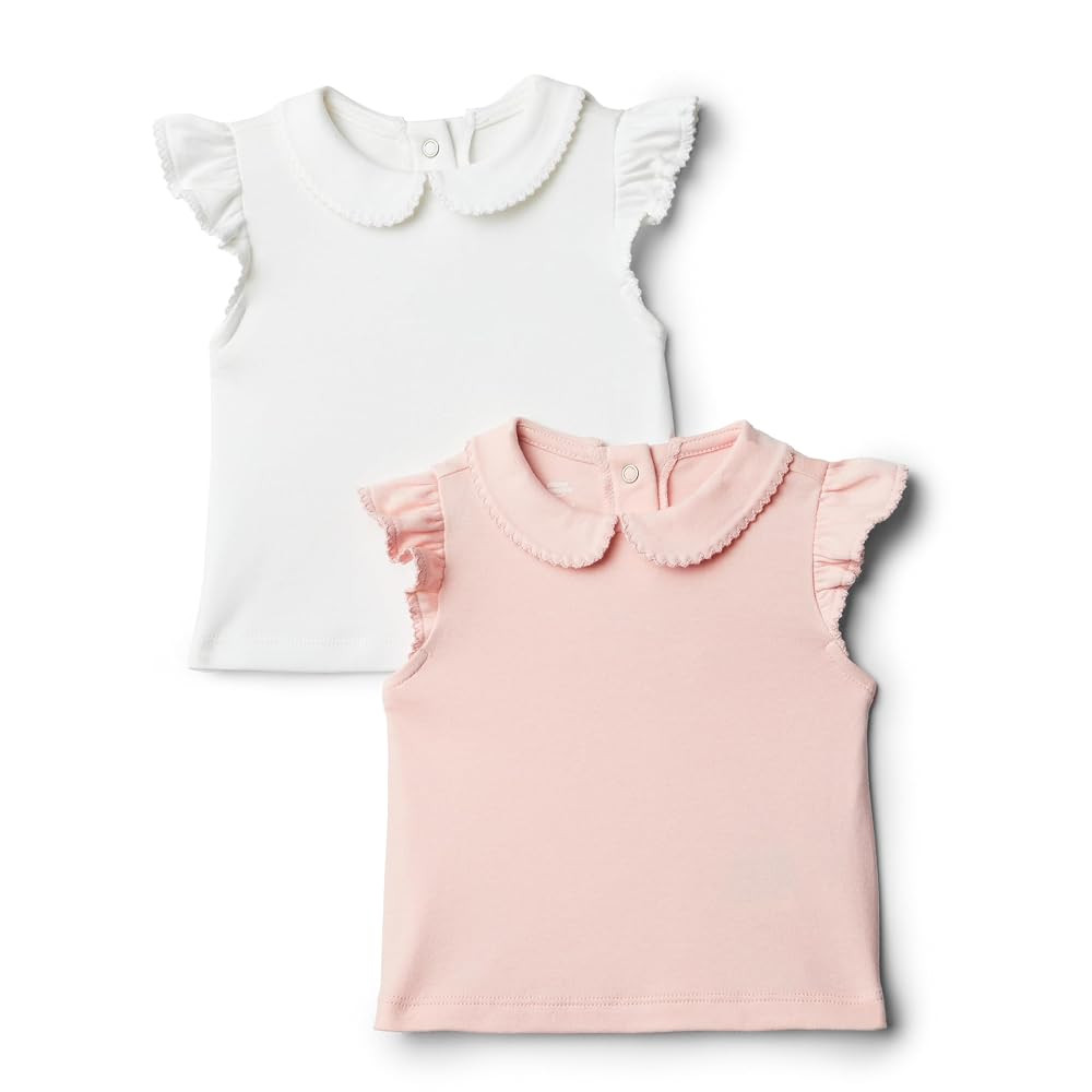 Amazon Essentials x Sofia Grainge Toddlers and Baby Girls' Short Sleeve Blouse, Pack of 2 | Amazon (US)
