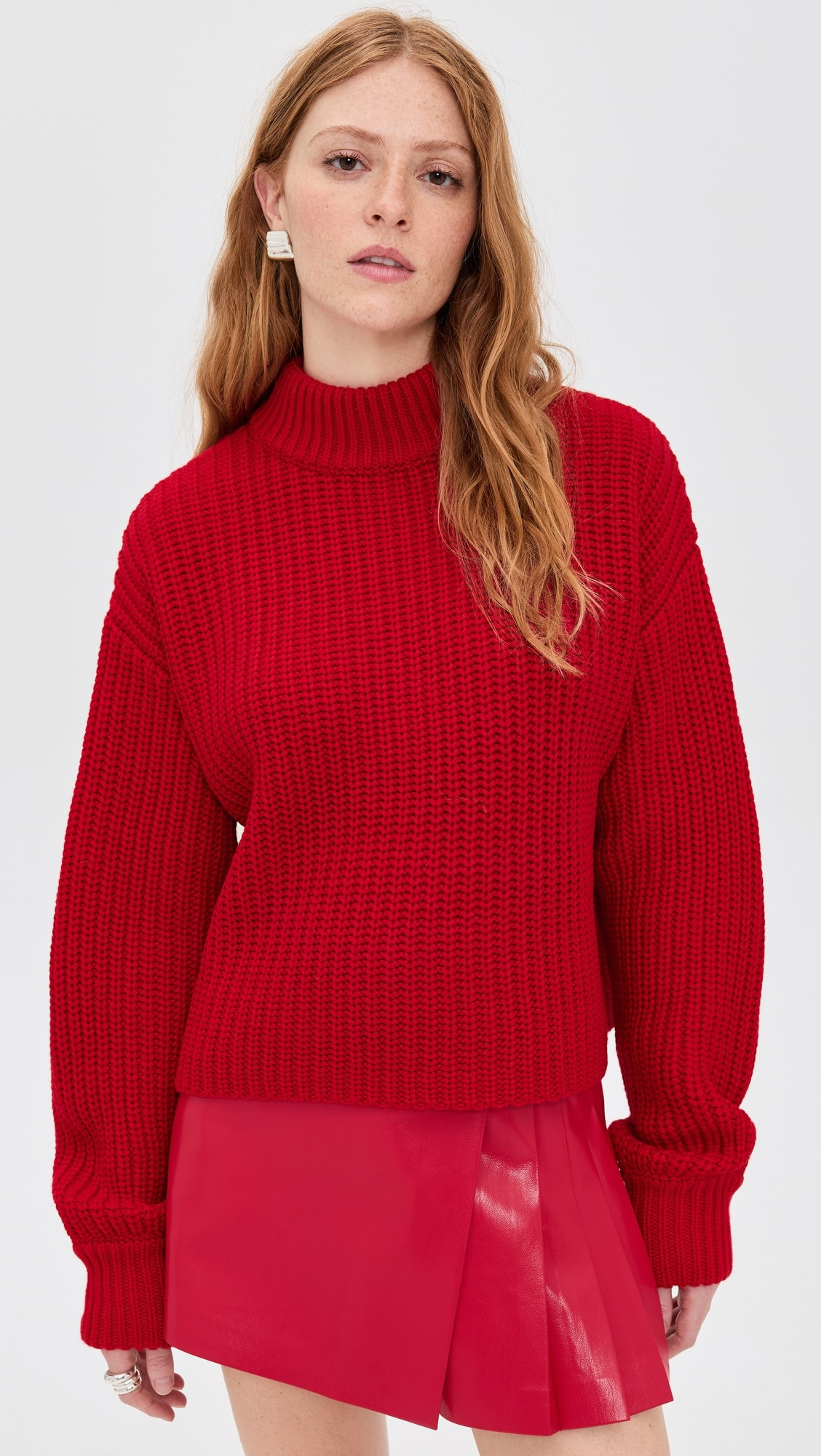 Chunky Knit Mock Neck Sweater | Shopbop