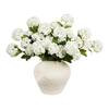 Unbranded 23 in. White Artificial Hydrangea Flower Branch Stem Faux Silk Floral Stems for Vase Wedding Home Decor 3pcs 59C1124D2190 | The Home Depot