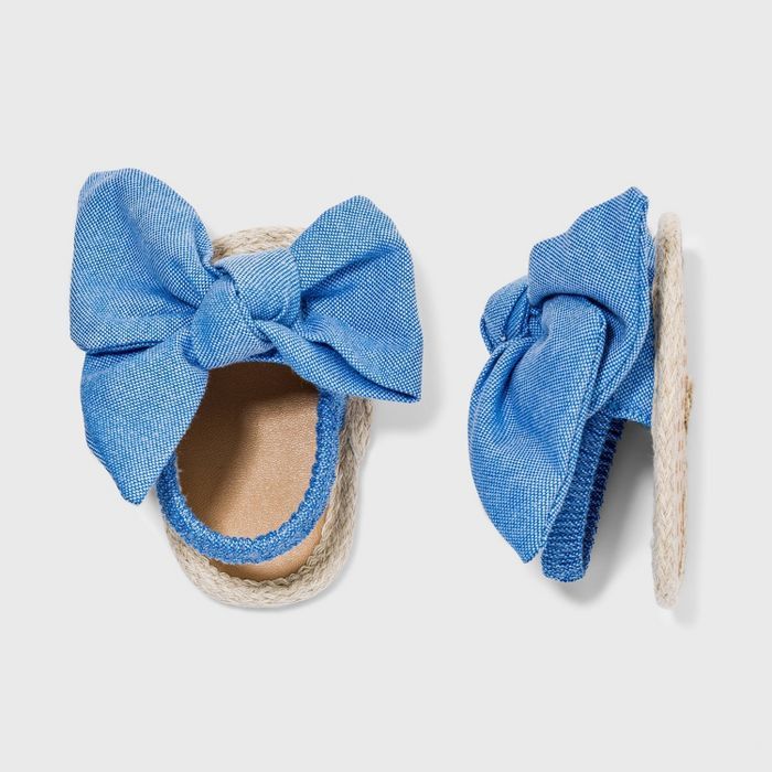 Baby Girls' Chambray Bow Sandals - Cat & Jack™ | Target