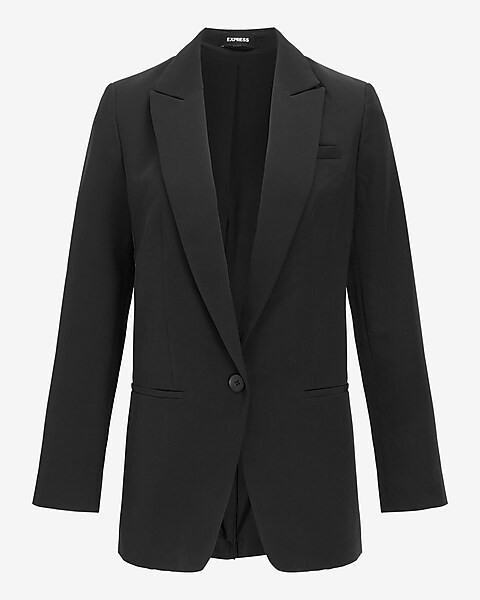 One Button Boyfriend Blazer | Express