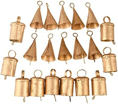 Barn Bells in Small Sizes- 20 Distinctive Golden Rustic Bells - Full of Beautiful Rough Hewn Vari... | Amazon (US)