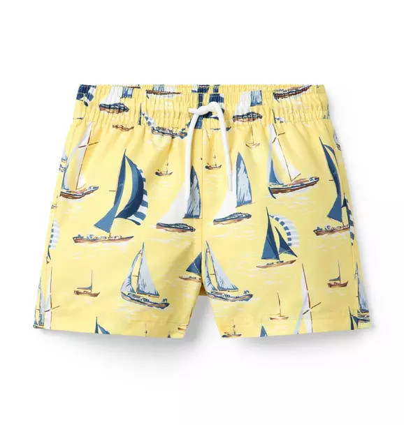 Recycled Sailboat Swim Trunk | Janie and Jack