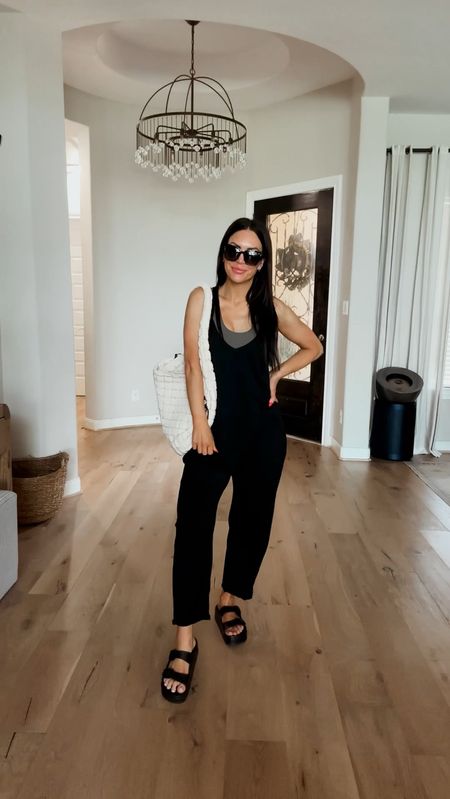 A closet staple! The easiest outfit for summer! Wearing a small in the jumpsuit!
#amazon #amazonfashion #summeroutfit 

#LTKStyleTip #LTKSeasonal #LTKSaleAlert