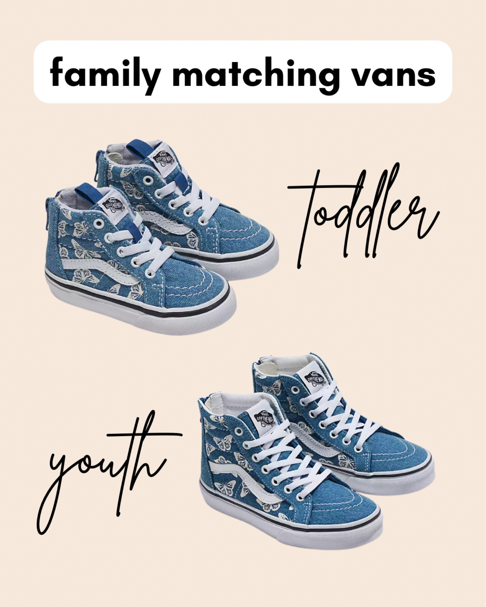 Butterfly vans, vans hi tops, vans sk8-hi, toddler vans, kids vans 

#LTKStyleTip #LTKKids #LTKFamily