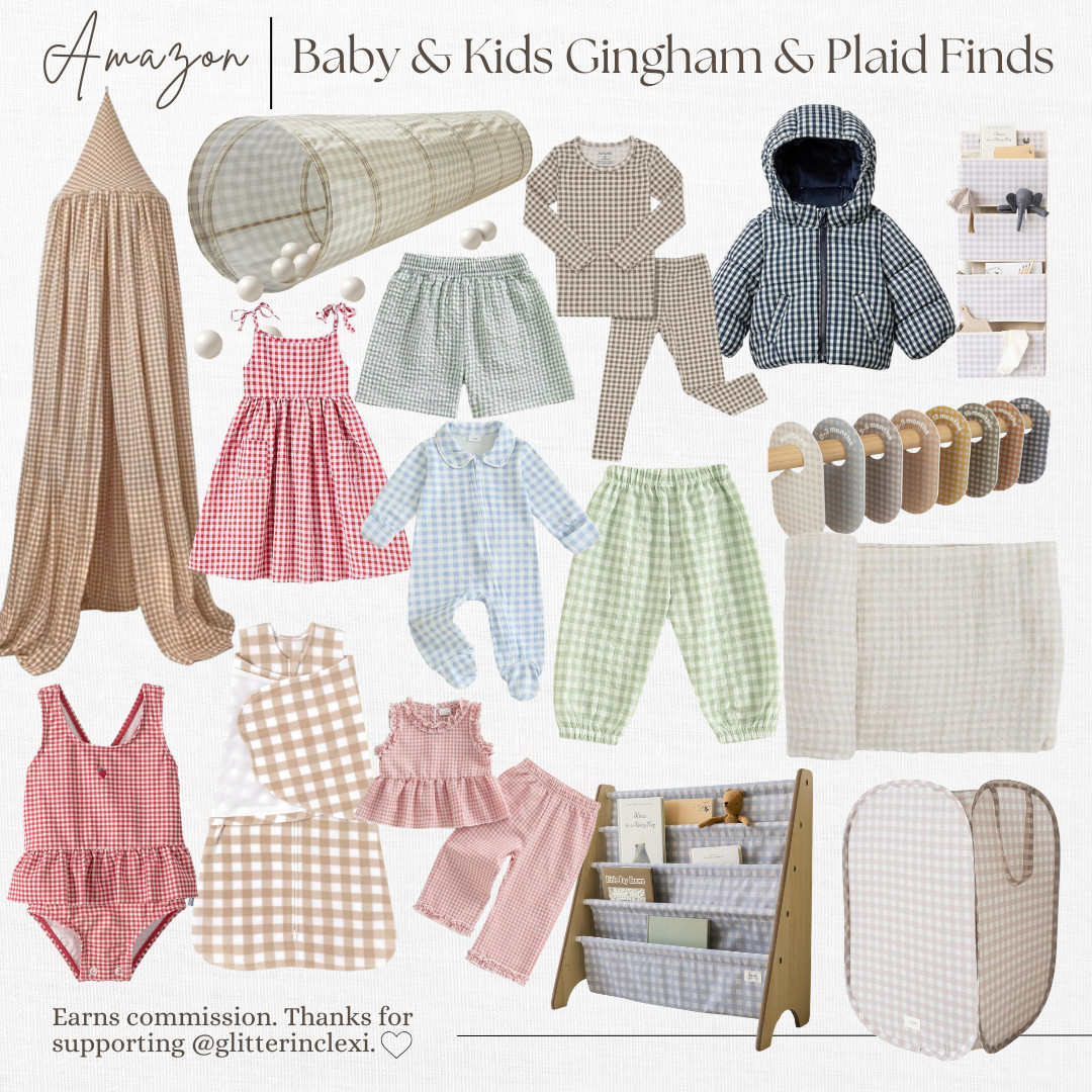 amazon gingham and plaid finds kids  

 