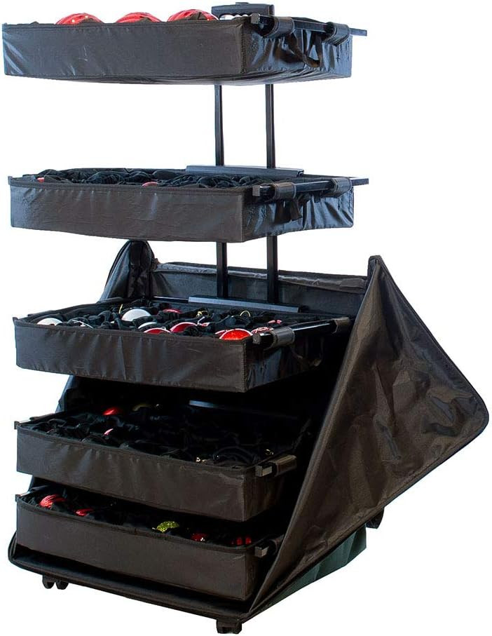 120-Ornament Telescoping Christmas Storage Box with 5 Removable Trays and Dividers | Amazon (US)