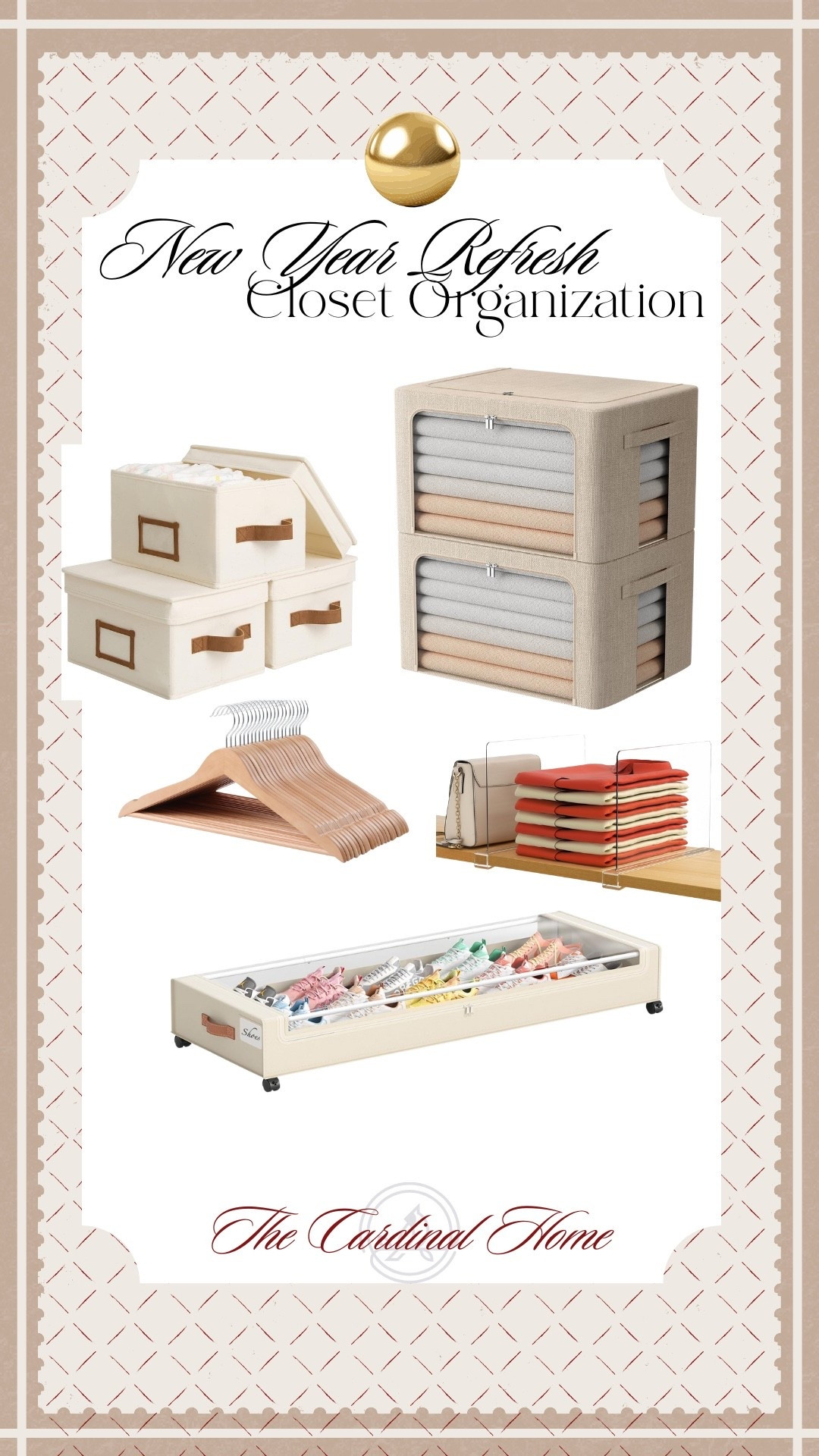 New year, calmer closet 🤍
These are my go-to pieces for keeping closets tidy without sacrificing a clean, cohesive look.
Perfect for sweaters, shoes, and everyday essentials you want easy access to.

Simple systems make the biggest difference.

#ClosetOrganization
#ClosetStorage
#HomeOrganization
#OrganizedHome
#LTKhome
#LTKfinds
#NeutralHome
#StorageSolutions
#BedroomOrganization
#EverydayOrganization

#LTKFindsUnder50 #LTKmomlife #LTKHome